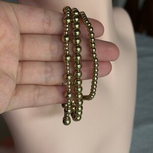 Metallic Gold Tone Fashionable Bracelet 💫